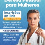 🥋 Mulheres em ação: aulas de defesa pessoal fortalecem corpo e mente no Tancredão! As vagas são limitadas e as primeiras turmas já estão quase completas! Foto: Prefeitura De Carapicuíba (Redes Sociais / Reprodução)