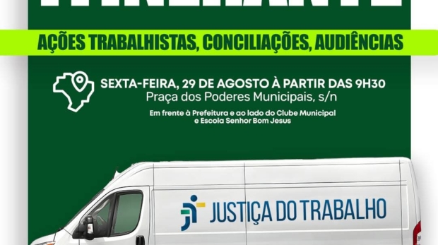 População de Pirapora do Bom Jesus recebe atendimento gratuito da Justiça do Trabalho Itinerante na Praça dos Poderes Municipais. Foto: Prefeitura De Pirapora Do Bom Jesus (Redes Sociais/ Reprodução)