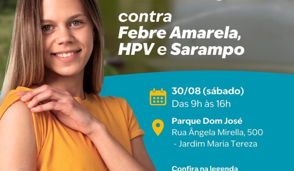População participa da ação especial de vacinação promovida pela Prefeitura de Barueri, com foco na prevenção contra Febre Amarela, HPV e Sarampo. Foto: Prefeitura De Barueri ( Redes Sociais/ Reprodução)
