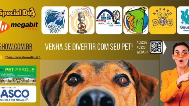 Vai ter tanto rabinho abanando que você vai pensar que entrou no paraíso dos pets! Arte; Divulgação 