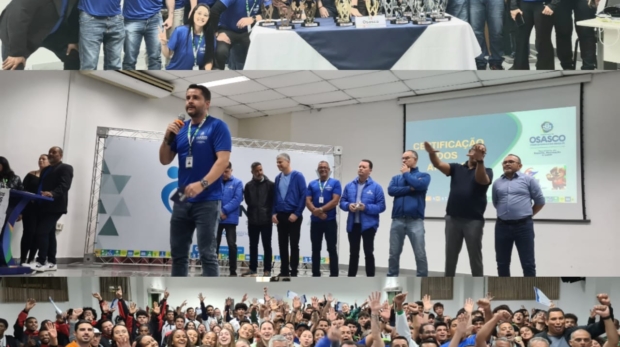 Delegação de Osasco reunida em clima de vitória e emoção após destaque nos Jogos Regionais 2025. Foto: Divulgação