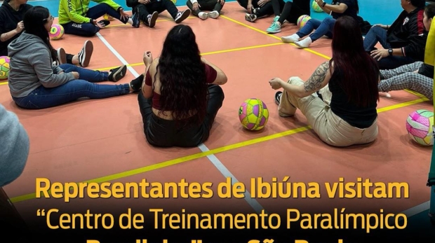 Ibiúna em busca de mais inclusão no esporte!
Nesta semana, representantes das Secretarias de Esporte e dos Direitos das Pessoas com Deficiência visitaram o Centro de Treinamento Paralímpico Brasileiro, em São Paulo. Foto: Prefeitura De Ibipuna (Redes Sociais/Reprodução)