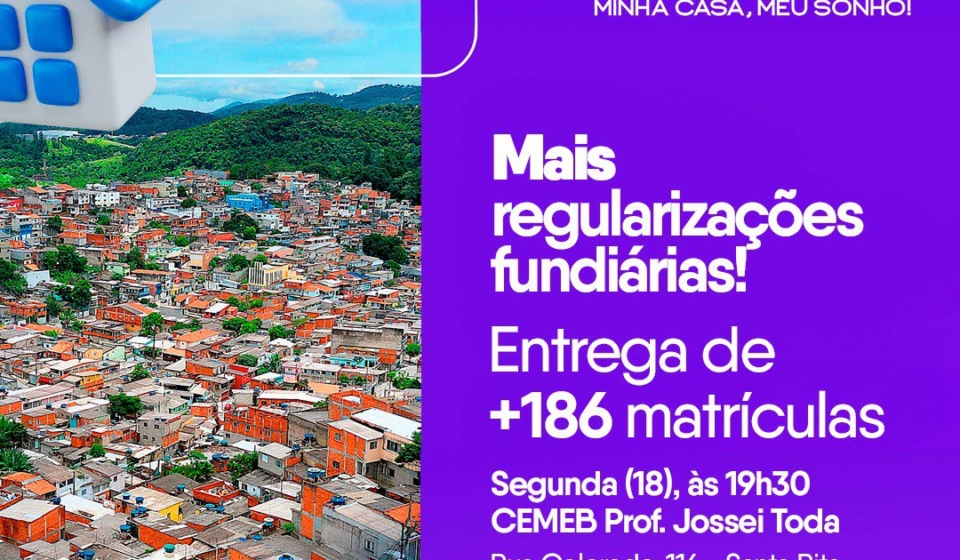 Segurança jurídica e dignidade garantidas! Moradores de Santa Rita comemoram a conquista do título definitivo de suas residências. Emoção e conquista: mais 186 famílias de Itapevi agora têm suas casas regularizadas com a entrega das matrículas pelo programa Documento Legal – Minha Casa, Meu Sonho! 🏠💜 Foto: Prefeitura De Itapevi (Redes Sociais/Reprodução)
