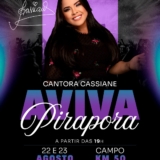 A cidade vai tremer com duas noites de louvor e adoração! Aviva Pirapora 2025 chega com Cassiane, bandas locais e muita presença de Deus! 🙌🎤 Foto: Prefeitura De Pirapora Do Bom Jesus (Redes Sociais/Reprodução)