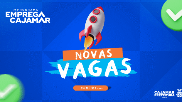 A Secretaria de Emprego de Cajamar está com processos seletivos abertos para diversas funções! São vagas com bons salários, benefícios e encaminhamentos com prazo. Confira e não perca o prazo! Foto: Prefeitura De Cajamar