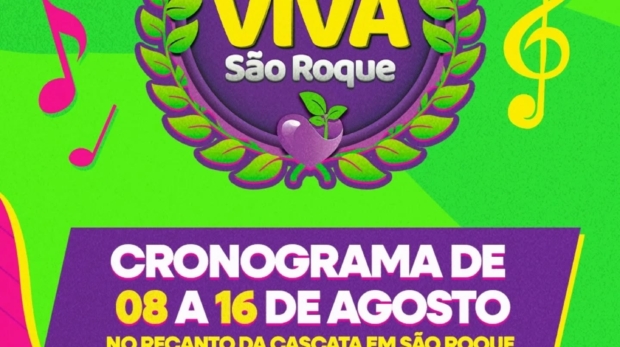 Comemorando 368 anos em grande estilo! Música, cultura e uma multidão celebrando São Roque como ela merece! Arte: Prefeitrua De São Roque