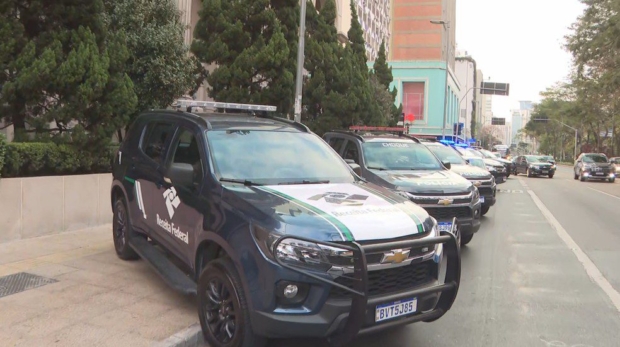 Operação do MP-SP com Receita e Polícia Federal — Foto: TV Globo