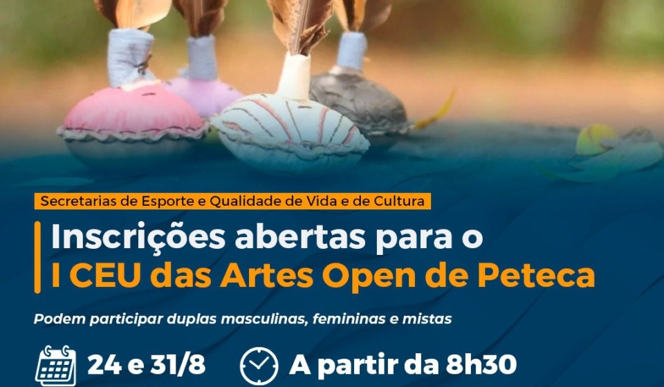 Torneio gratuito de peteca será realizado em Sorocaba para todas as idades, no CEU das Artes. Evento incentiva prática esportiva, integração social e uso saudável dos espaços públicos. Foto: Prefeitura De Sorocaba (Redes Sociais/Reprodução)