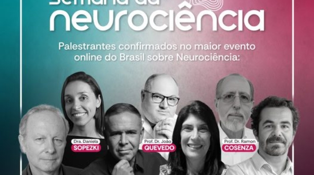 De 22 a 26 de setembro, explore os mistérios da mente humana na 2ª Semana da Neurociência! Palestras ao vivo, conteúdos exclusivos e os maiores especialistas do mundo te esperam. Inscreva-se grátis e não perca! Foto: Post de Pós Artmed (Redes Sociais/Reprodução)
