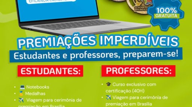 Participe da ONEE – Olimpíada Nacional de Eficiência Energética, a maior olimpíada do setor elétrico brasileiro, promovida oficialmente pela ANEEL! Foto: Post de ONEE - Olimpíada Nacional de Eficiência Energética (Redes Sociais/Reprodução)