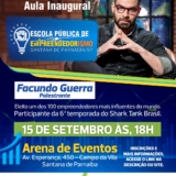 Inovação, inspiração e atitude empreendedora marcaram o início da Escola Pública de Empreendedorismo em Santana de Parnaíba! Com a presença ilustre de Facundo Guerra, nossa cidade dá um passo decisivo rumo. Foto: Prefeitura De Santana De Parnaíba (Redes Sociais/ Reprodução)