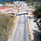 Obras avançadas no km 46+800 da Raposo. Foto: 
Comunicação ViaOeste
