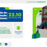 Redação, atualidades e repertório: o COC vai turbinar sua preparação para o ENEM com aulões gratuitos e dicas certeiras! Foto: Divulgação