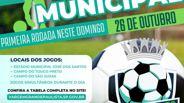 Três campos, uma só paixão: o futebol vargengrandense entra em campo neste domingo! Foto: Prefeitura De Vargem Grande Paulista - VGP (Redes Sociais/Reprodução)