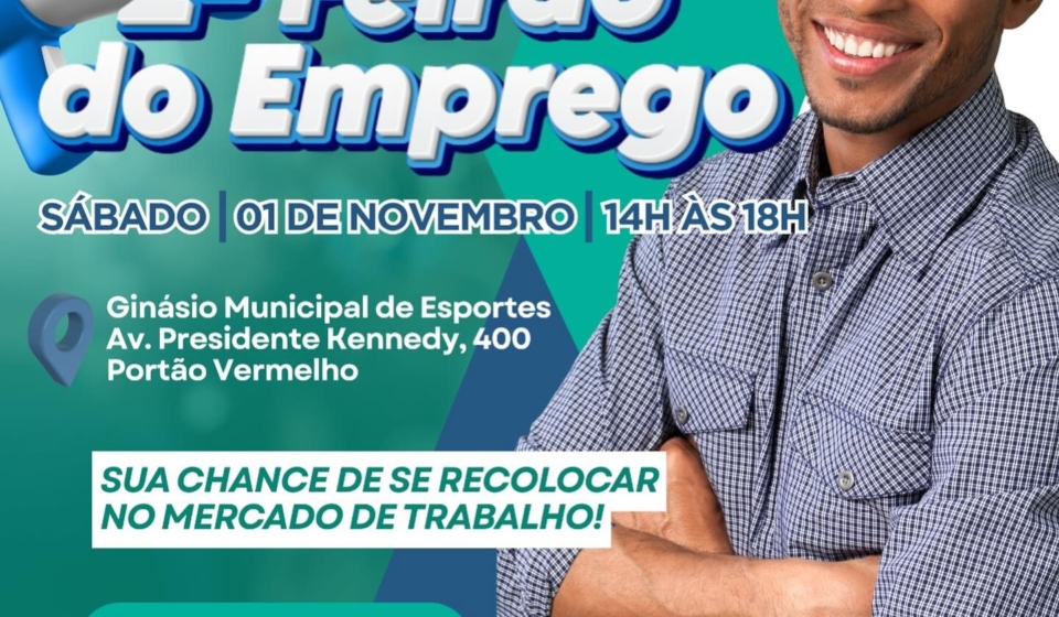 Participe do 2º Feirão do Emprego de Vargem Grande Paulista e dê o próximo passo na sua carreira!  Foto: Prefeitura De Vargem Grande Paulista - VGP (Redes Sociais/Reprodução)