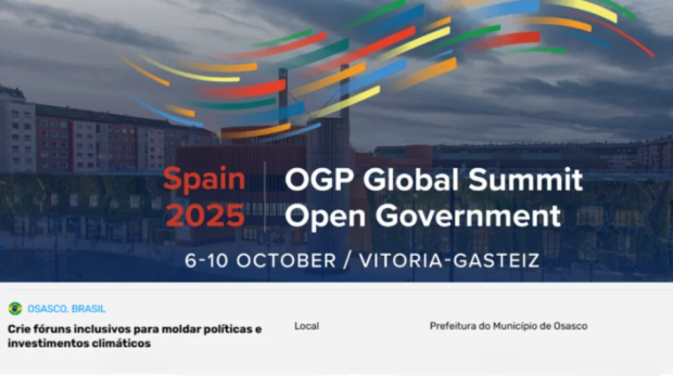 Osasco é destaque internacional! Projeto ‘Território em Foco: Osasco pelo clima’ é reconhecido na Open Government Partnership 2025 na Espanha. Foto: Divulgação