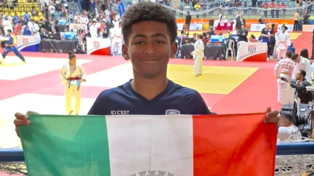 O judoca osasquense Augusto Correia dos Santos garantiu o título na categoria sub-13 até 52kg e classificou-se para o Meeting Interestadual de Judô, em Blumenau (SC). Foto: Divulgação