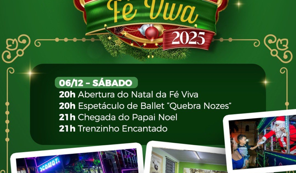 Alunas da Casa da Cultura apresentam o ballet “Quebra-Nozes” na abertura do Natal da Fé Viva 2025 em Pirapora do Bom Jesus. Foto: Prefeitura De Pirapora Do Bom Jesus (Redes Sociais/Reprodução)