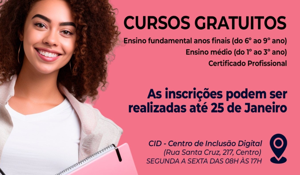Araçariguama abre inscrições para cursos gratuitos de Educação de Jovens e Adultos – NOVA EJA 2026