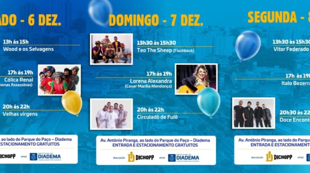 Prepare-se: Diadema vai transformar a Avenida Antônio Piranga em um grande palco de festa, sabores e muita diversão — e tudo de graça! Foto: Prefeitura De Diadema