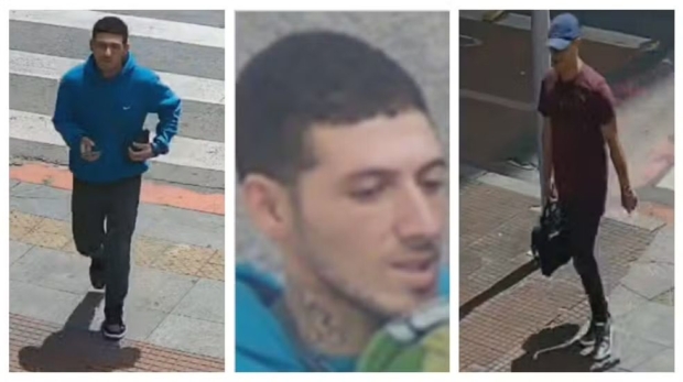 Polícia de SP identifica os dois ladrões que roubaram as obras de arte da Biblioteca Mário de Andrade, no Centro de SP. — Foto: Montagem/g1/Reprodução/TV Globo