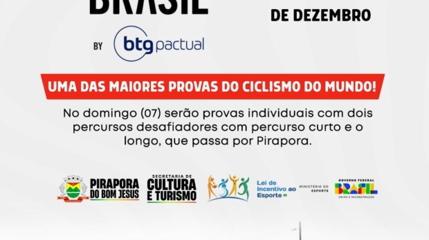 Atletas enfrentam desafios e adrenalina na Estrada dos Romeiros durante o La Vuelta Desafio Brasil em Pirapora do Bom Jesus. Foto: Prefeitura De Pirapora Do Bom Jesus (Redes Sociais/Reprodução)