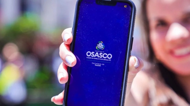 Osasco apresenta o aplicativo Saúde+Osasco à população durante ação no Calçadão da Rua Antônio Agú. Fotos: Fernanda Cazarini