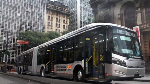 Ônibus municipal da cidade de São Paulo. — Foto: Elisa Rodrigues/SPTrans/Divulgação