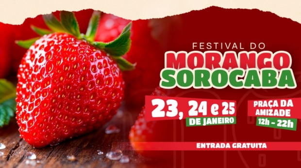 Morango, cervejas artesanais e diversão para toda a família vão tomar conta da Praça da Amizade neste fim de semana. Foto: Divulgação