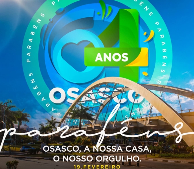 Neste dia 19 de fevereiro, OZ completa 64 anos de emancipação política - uma trajetória marcada por lutas, conquista e o orgulho de sua gente. Foto: Prefeitura De Osasco (Redes Sociais/ Reprodução)