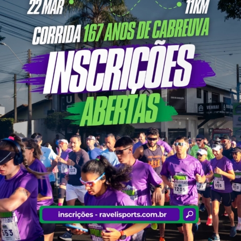 Cabreúva realiza Corrida 11K em comemoração aos 167 anos da cidade, com percurso desafiador e premiação por faixa etária. Foto: Prefeitura De Cabreúva (Redes Sociais/ Reprodução)