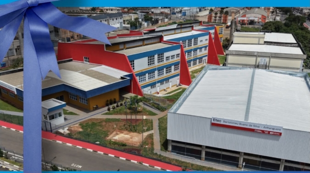 Santana de Parnaíba inaugura ampliação e reforma da Etec Bartolomeu Bueno da Silva, fortalecendo o ensino técnico e a qualificação profissional. Foto: Prefeitura De Santana De Parnaíba (Redes Sociais/ Reprodução)