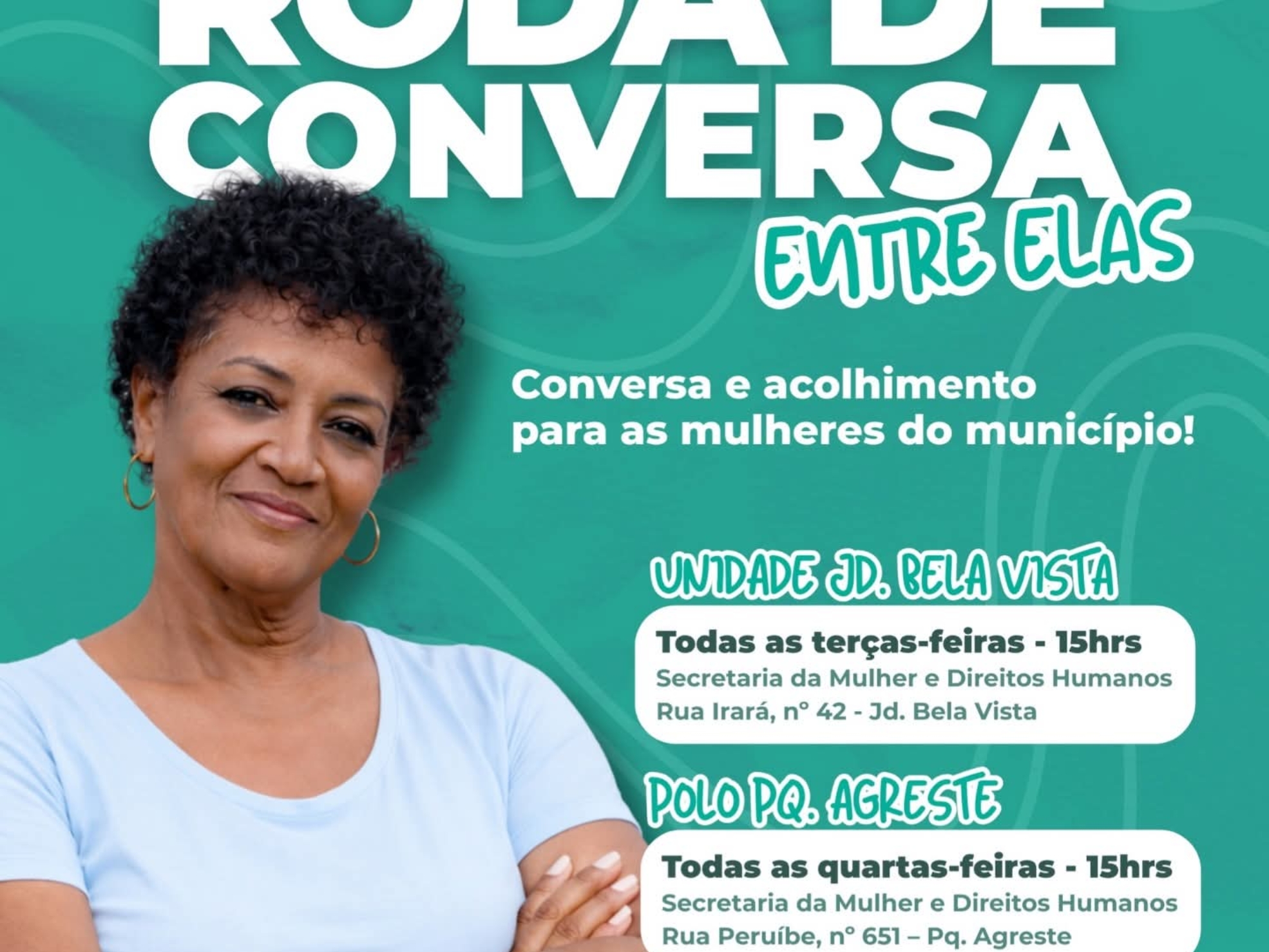 A Prefeitura de Vargem Grande Paulista promove a Roda de Conversa “Entre Elas”, iniciativa da Secretaria da Mulher e Direitos Humanos voltada ao acolhimento e fortalecimento das mulheres de Vargem Grande Paulista. Foto: Prefeitura De Vargem Grande Paulista - VGP (Redes Sociais/ Reprodução)