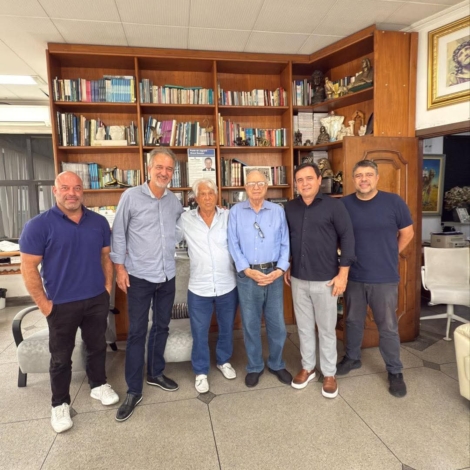 Presidente do CIOESTE e comitiva em visita institucional ao Diário da Região, em Osasco. Foto: CIOESTE (Redes Sociais/Reprodução)