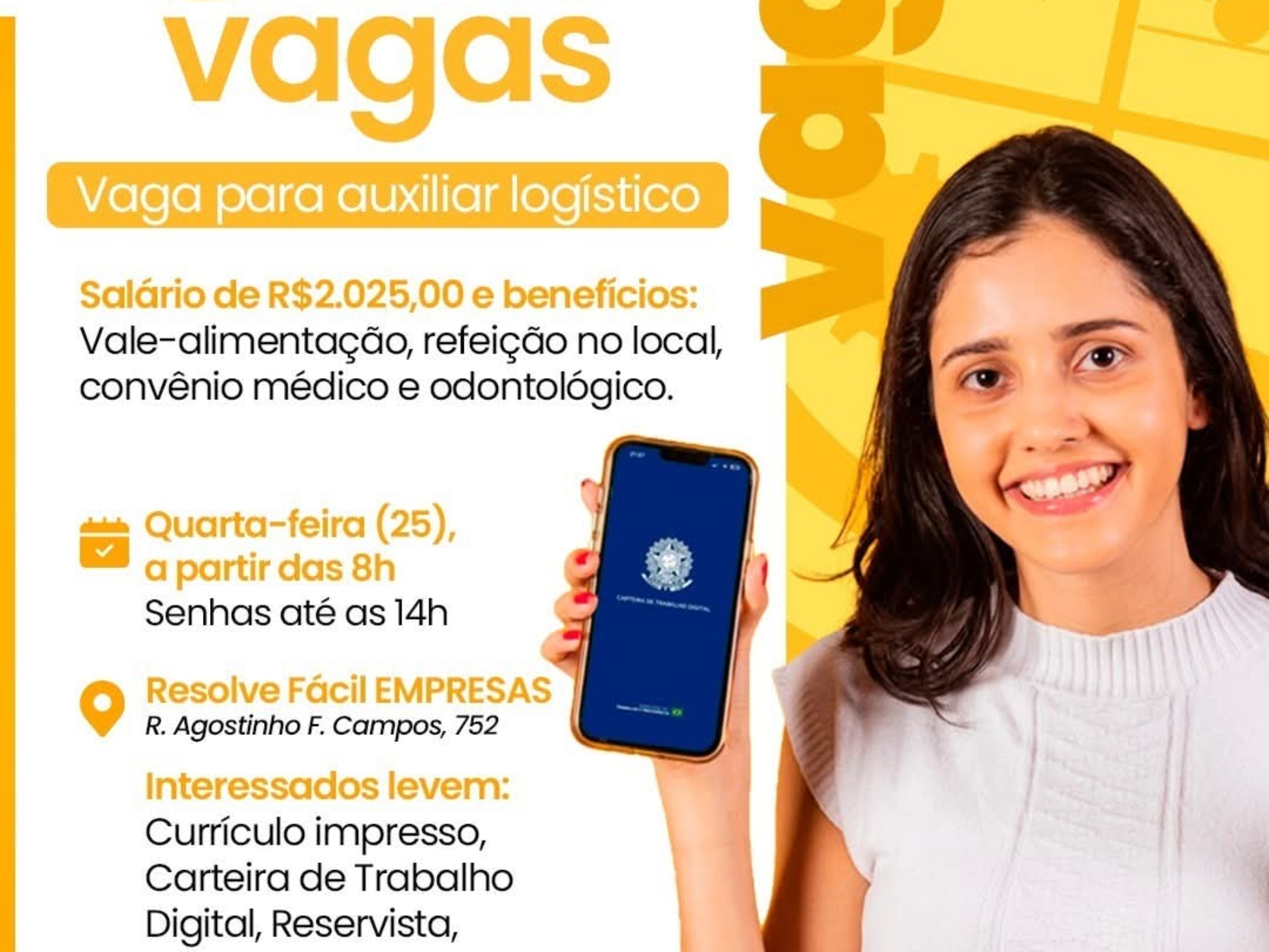 Processo seletivo em Itapevi oferece 300 vagas de auxiliar logístico. Foto: Prefeitura De Itapevi (Redes Sociais/Reprodução)