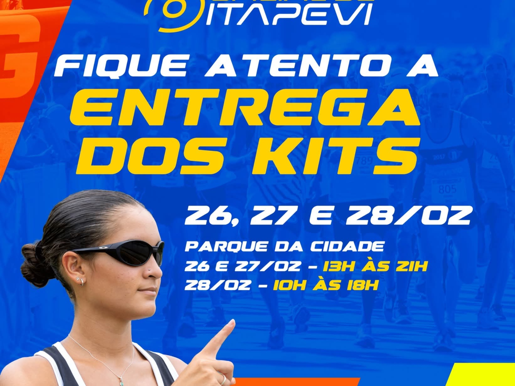 Entrega de kits da 8ª Corrida Oficial de Itapevi começa nesta quinta-feira (26) e segue até sábado (28), antecedendo a prova que será realizada no domingo (1º), com largada em frente ao Parque da Cidade. Foto: Prefeitura De Itapevi (Redes Sociais/Reprodução)