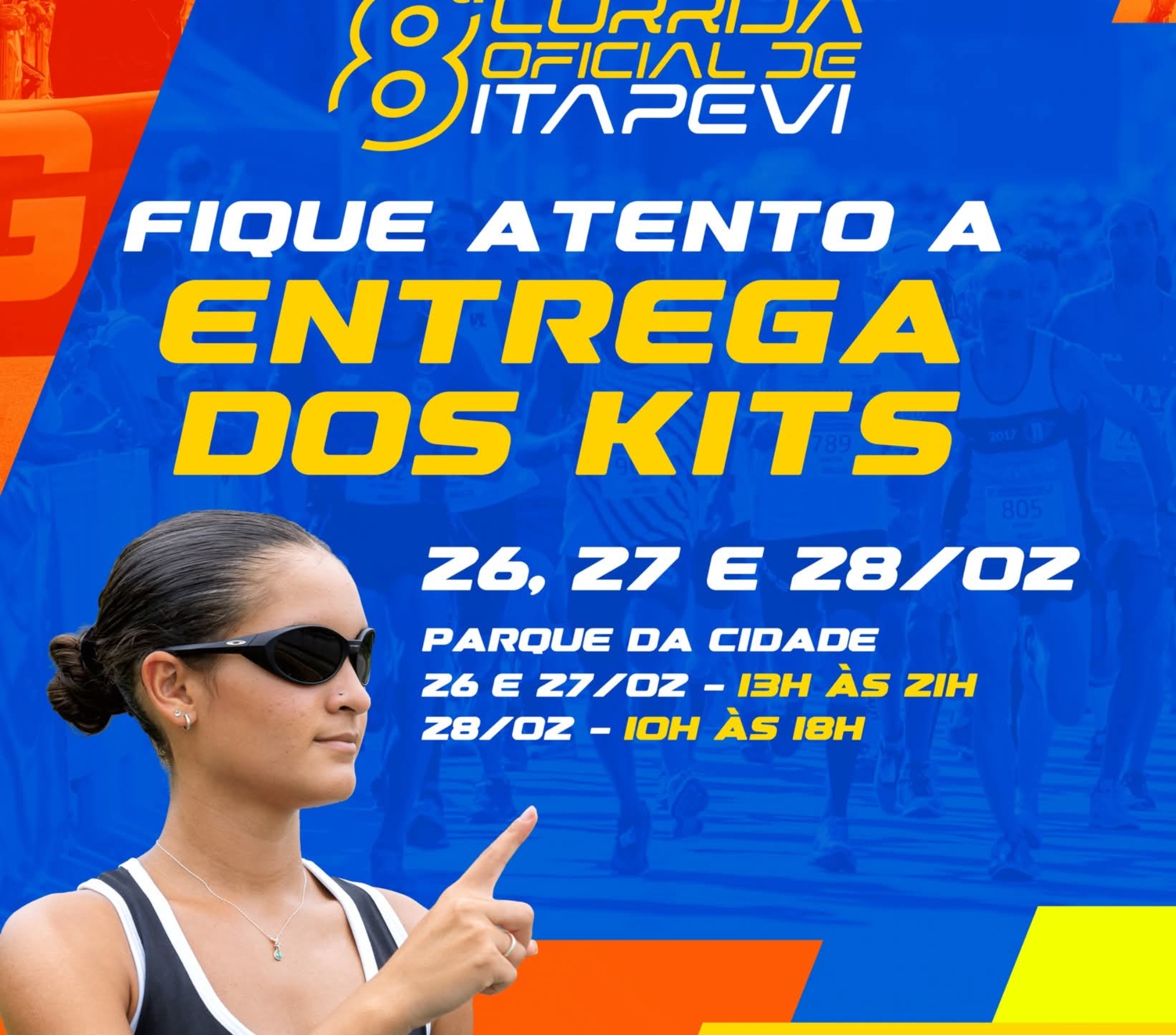 Entrega de kits da 8ª Corrida Oficial de Itapevi começa nesta quinta-feira (26) e segue até sábado (28), antecedendo a prova que será realizada no domingo (1º), com largada em frente ao Parque da Cidade. Foto: Prefeitura De Itapevi (Redes Sociais/Reprodução)