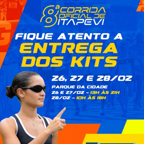 Entrega de kits da 8ª Corrida Oficial de Itapevi começa nesta quinta-feira (26) e segue até sábado (28), antecedendo a prova que será realizada no domingo (1º), com largada em frente ao Parque da Cidade. Foto: Prefeitura De Itapevi (Redes Sociais/Reprodução)