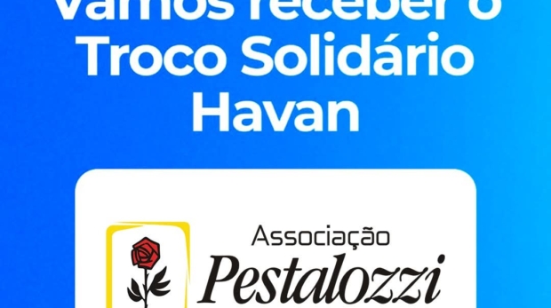 Clientes da loja Havan Osasco podem doar o troco das compras para apoiar os projetos sociais da Associação Pestalozzi de Osasco. Foto: Associação Pestalozzi De Osasco (Redes Sociais/Reprodução)