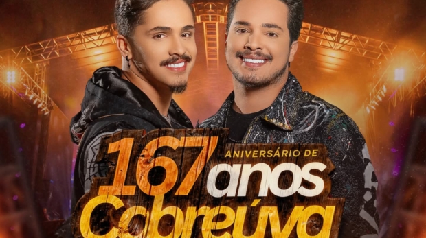 É os KeF no beat! Eles estão chegando! Kaique e Felipe, os meninos de Cabreúva, vão comandar uma noite inesquecível na comemoração dos 167 anos da cidade! 🎂 Foto: Prefeitura De Cabreúva (Redes Sociais/Reprodução)