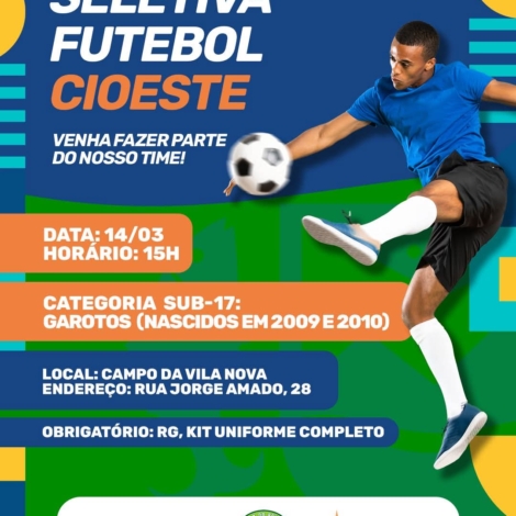 Jovens atletas participam da seletiva Sub-17 no Campo da Vila Nova, em Pirapora do Bom Jesus, buscando oportunidade no futebol regional. Foto: Prefeitura De Pirapora Do Bom Jesus (Redes Sociais/Reprodução)