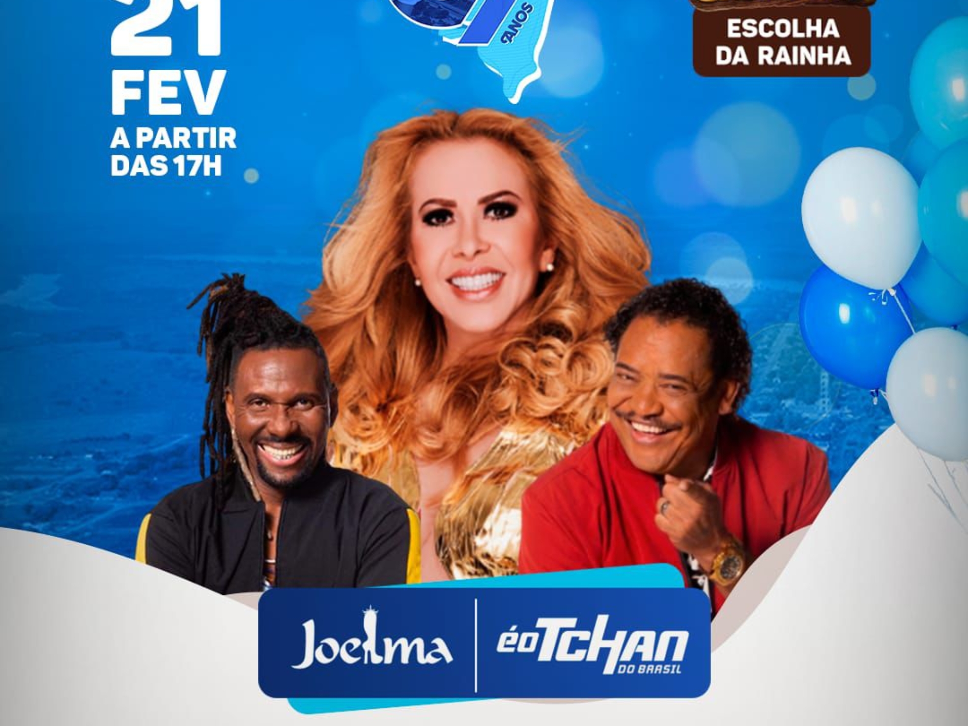 Cajamar vai celebrar 67 anos de história em uma grande festa que promete marcar o futuro da cidade. Shows de Joelma e É o Tchan, muita energia, alegria e uma noite preparada para ficar na memória da população. Foto: Divulgação