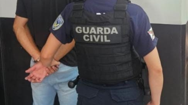 Suspeito de importunação sexual é preso pela Guarda Municipal de São Roque. Foto: Divulgação