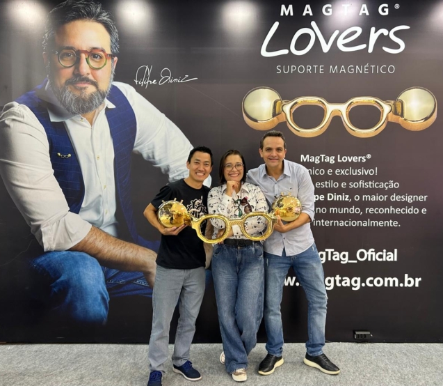 MagTag Lovers, acessório magnético brasileiro para óculos, é finalista pelo segundo ano consecutivo no Love Eyewear Awards, premiação internacional realizada em Londres. Foto: Divulgação
