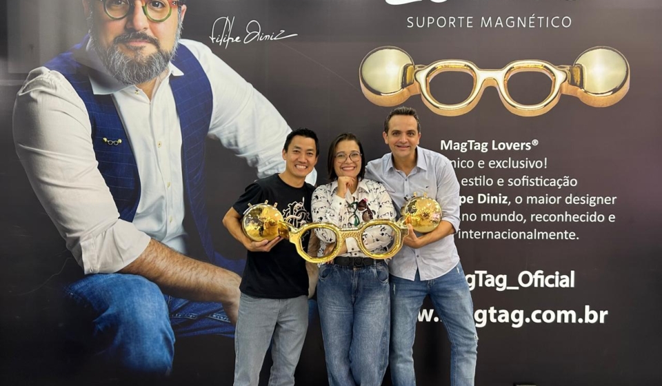 MagTag Lovers, acessório magnético brasileiro para óculos, é finalista pelo segundo ano consecutivo no Love Eyewear Awards, premiação internacional realizada em Londres. Foto: Divulgação