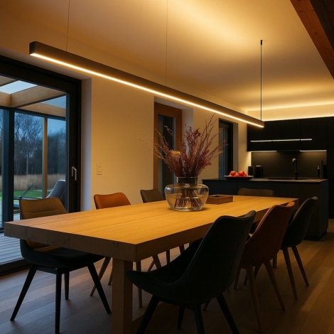 Luz indireta e camadas iluminam ambientes com conforto e sofisticação.Mais informações em @cristalluxled / Foto: Divulgação