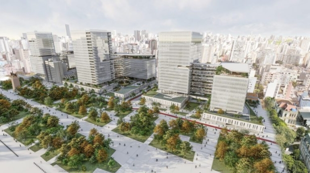 Nova sede da administração estadual vai reunir 22 mil servidores que hoje estão distribuídos em 40 endereços na capital. Foto de Divulgação/Governo do Estado de SP