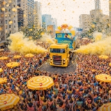 Bloco Skol promete transformar o circuito da Consolação em uma das maiores festas do Carnaval paulista. Imagem ilustrativa | #CriadoComApoioDeIA