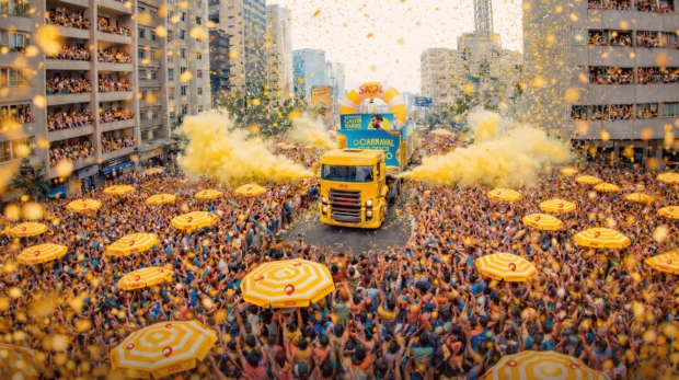 Bloco Skol promete transformar o circuito da Consolação em uma das maiores festas do Carnaval paulista. Imagem ilustrativa | #CriadoComApoioDeIA