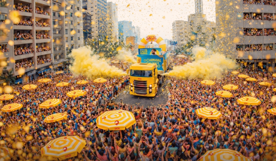 Bloco Skol promete transformar o circuito da Consolação em uma das maiores festas do Carnaval paulista. Imagem ilustrativa | #CriadoComApoioDeIA
